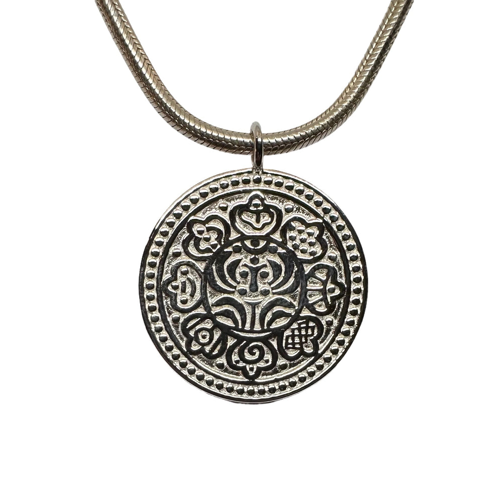 Silber-Anhänger «Tangka Münze» - Atelier Tibet