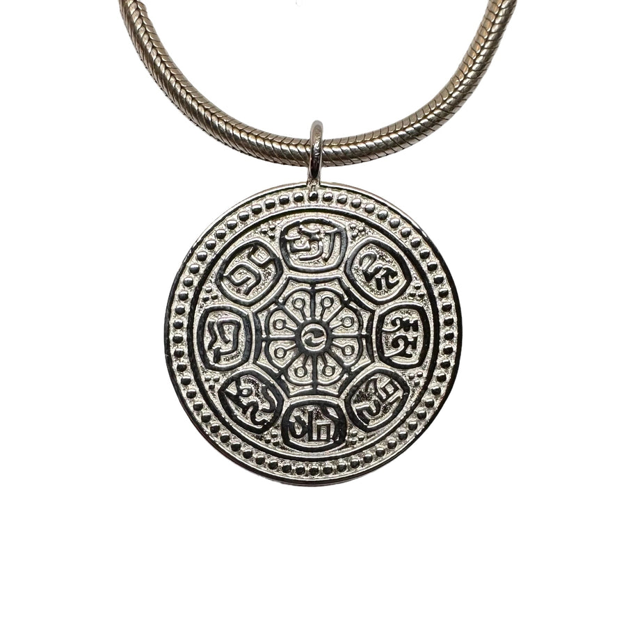 Silber-Anhänger «Tangka Münze» - Atelier Tibet