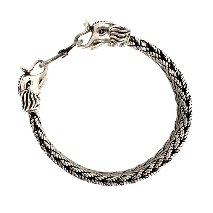 Silber-Armband mit Elefantenmotiv - Atelier Tibet