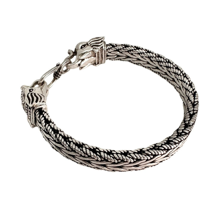 Silber-Armband mit Elefantenmotiv - Atelier Tibet