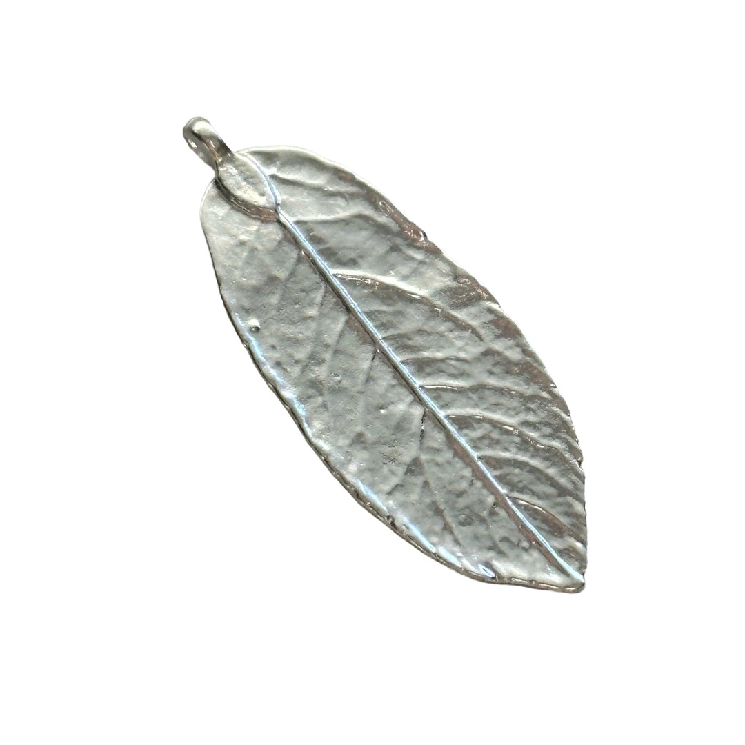 Silber Blatt Anhänger - Atelier Tibet