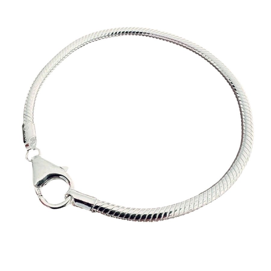 Silber-Schlangenarmband 3 mm - Atelier Tibet