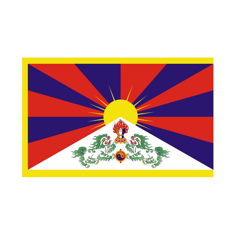 Tibet flag" sticker