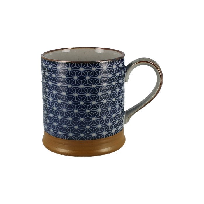 Tasse klein, Asanoha, blau - Atelier Tibet