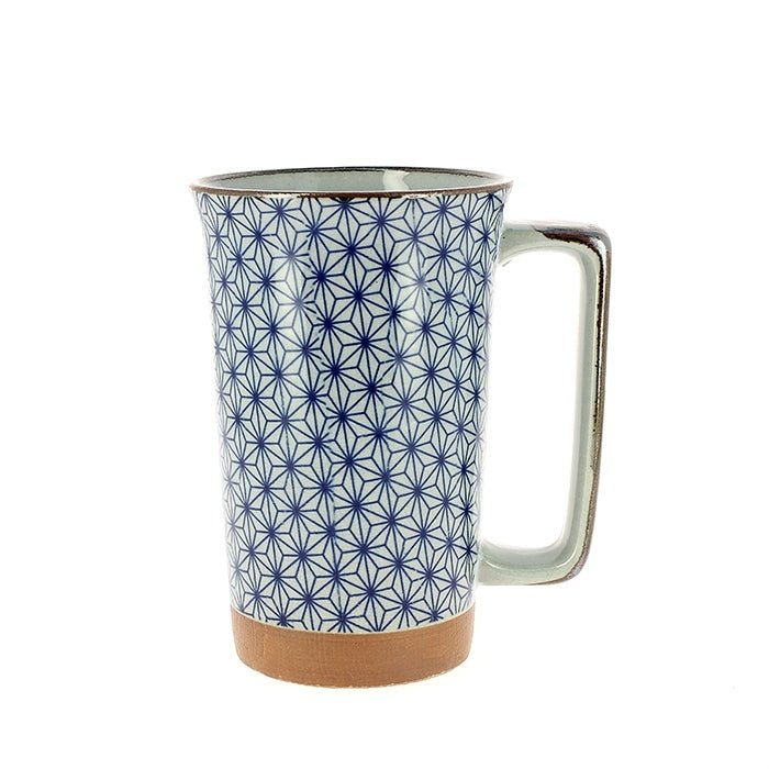 Teetasse Schneekristalle, blau - Atelier Tibet