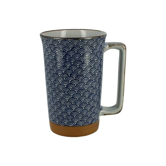 Teetasse Wellenmotiv, blau - Atelier Tibet