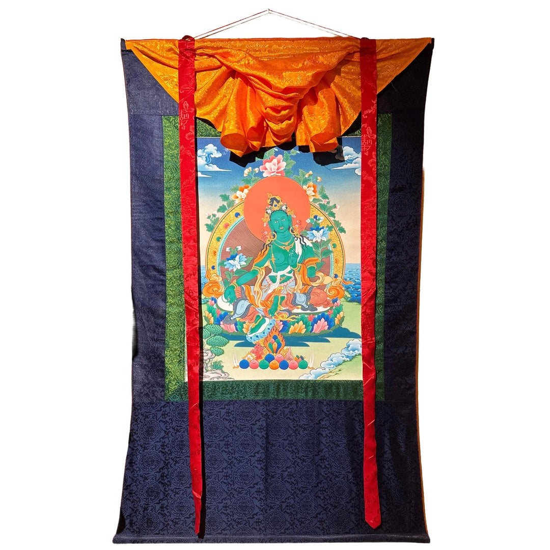 Thangka Grüne Tara - Atelier Tibet
