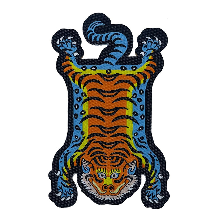 Tibetischer Bügel-Patch «Tiger Rug», 2er-Set, verschiedene Farben - Atelier Tibet