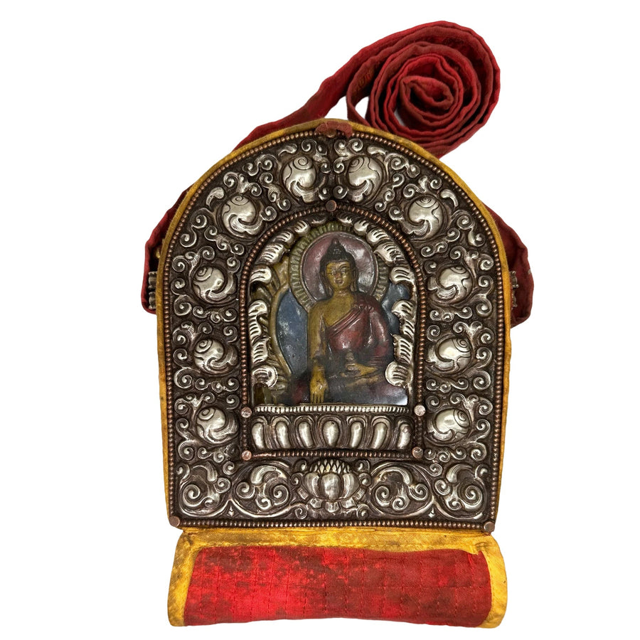 Tibetischer Reise-Altar «Ghau» mit Shakyamuni Buddha Statue - Atelier Tibet