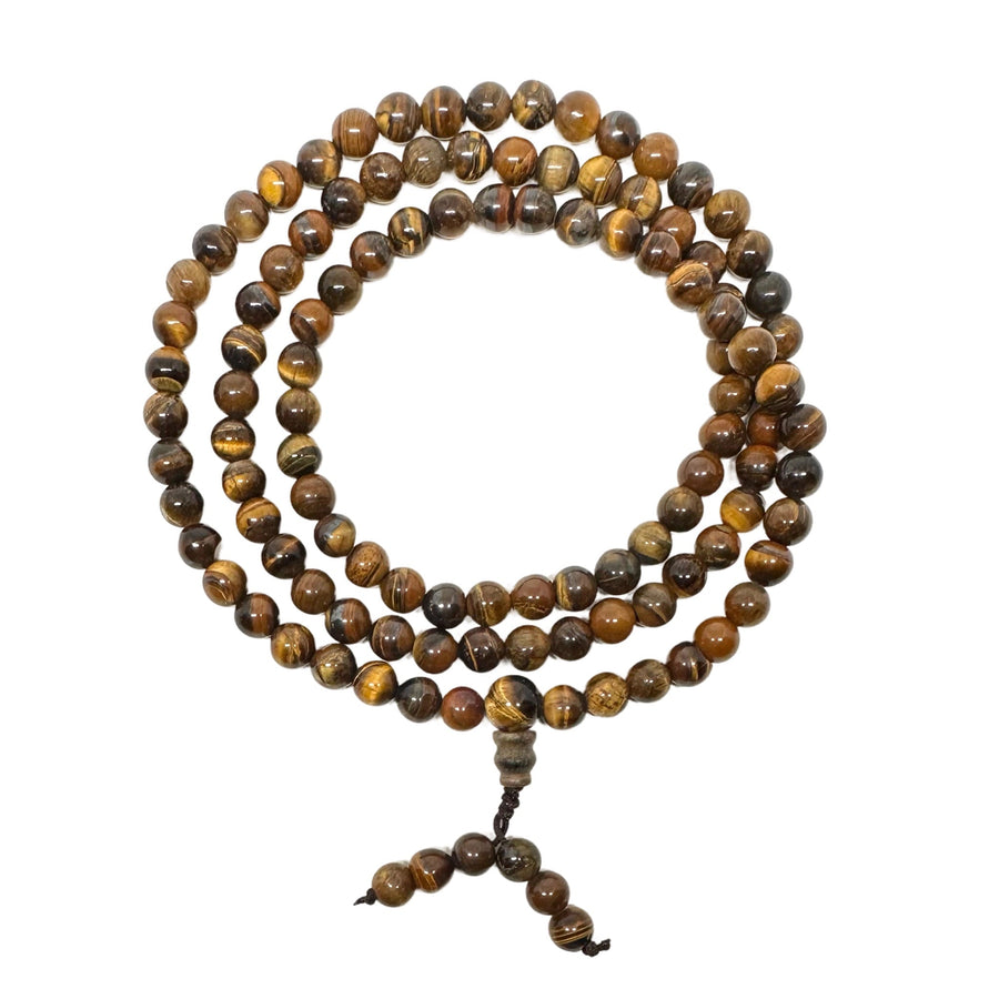 Tigerauge-Mala, 6 mm - Atelier Tibet