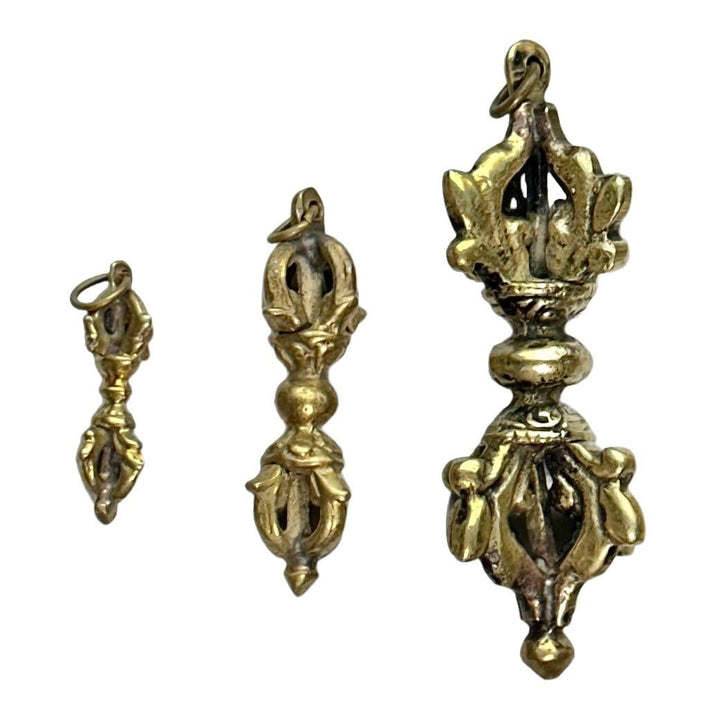 Vajra-Anhänger aus Messing - Atelier Tibet