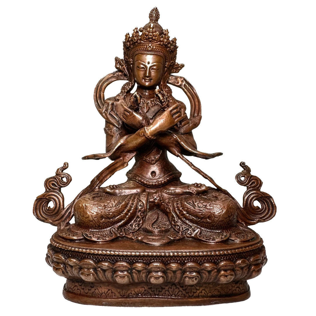 Vajradhara Buddha Statue aus Kupfer - Atelier Tibet