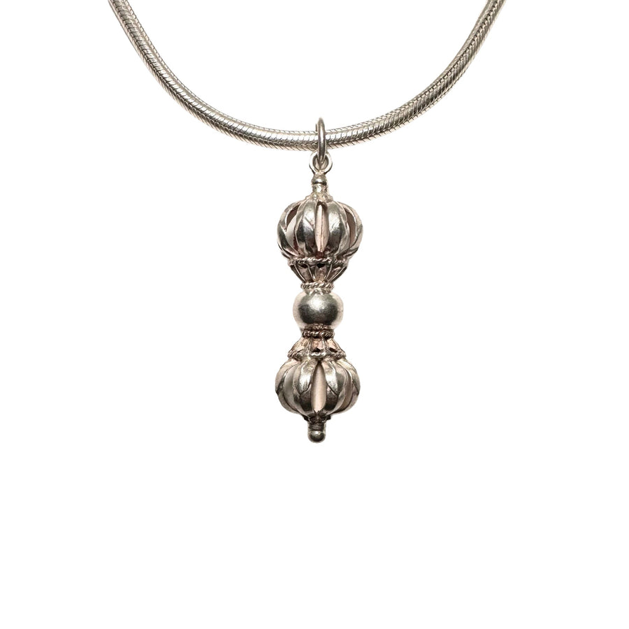 Vajra/Dorje-Anhänger aus Silber - Atelier Tibet