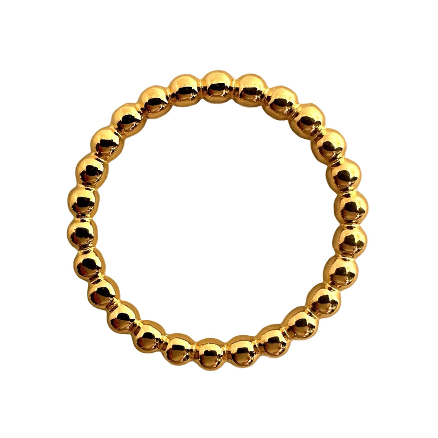 Vergoldeter Kugel-Ring - Atelier Tibet