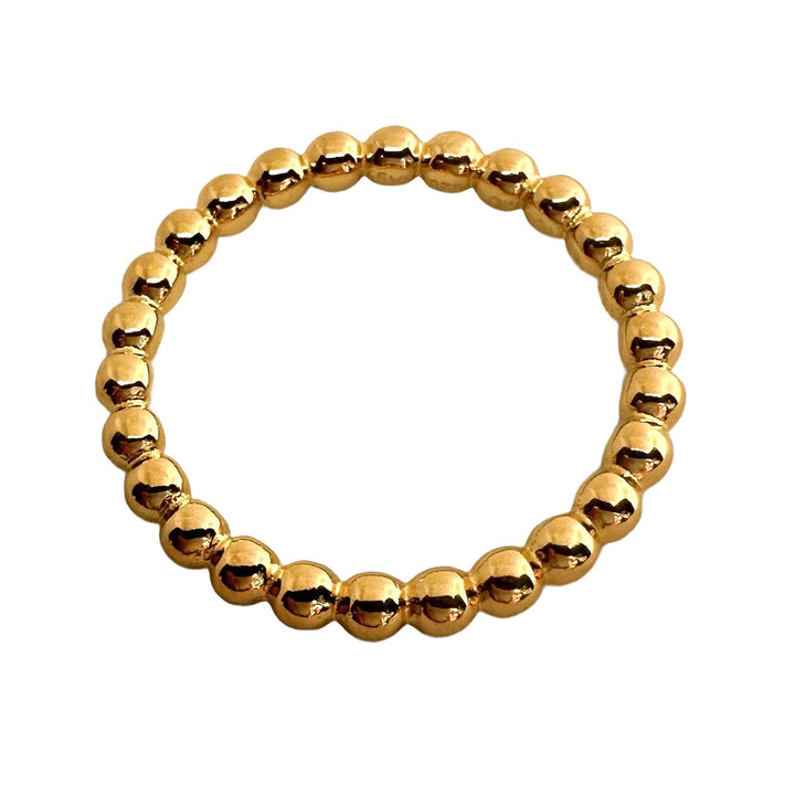 Vergoldeter Kugel-Ring - Atelier Tibet