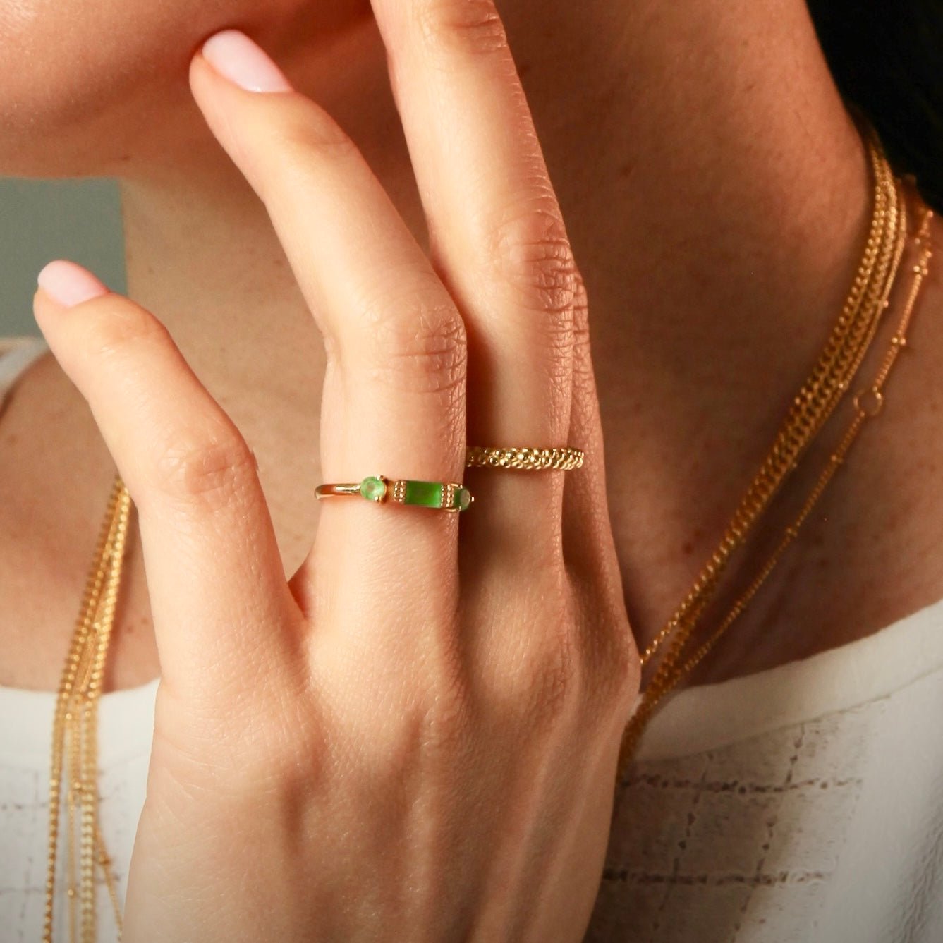 Vergoldete Ringe - Atelier Tibet