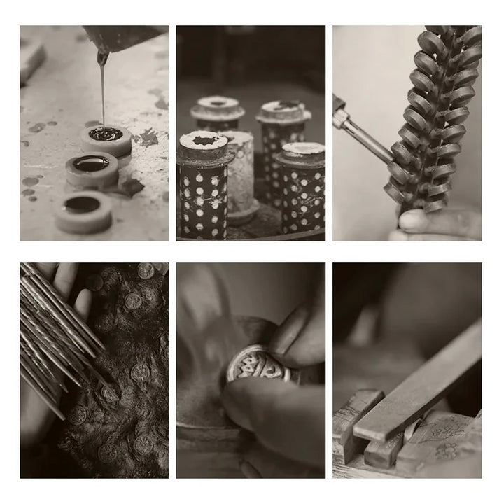 Ring mit Keimsilbe Dhih, feuervergoldet · CHARU × Khyenle