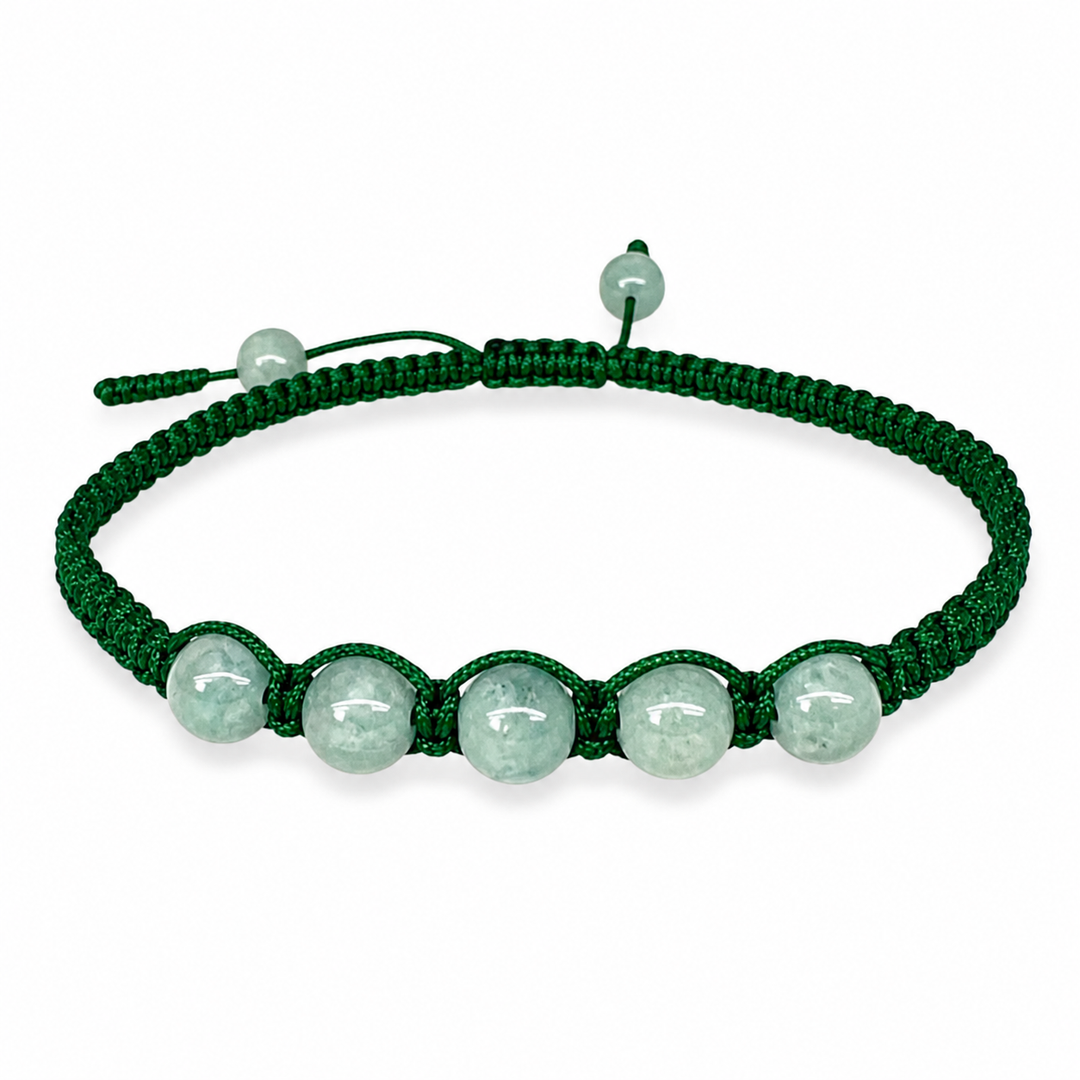 Handgeknüpftes Jade-Armband