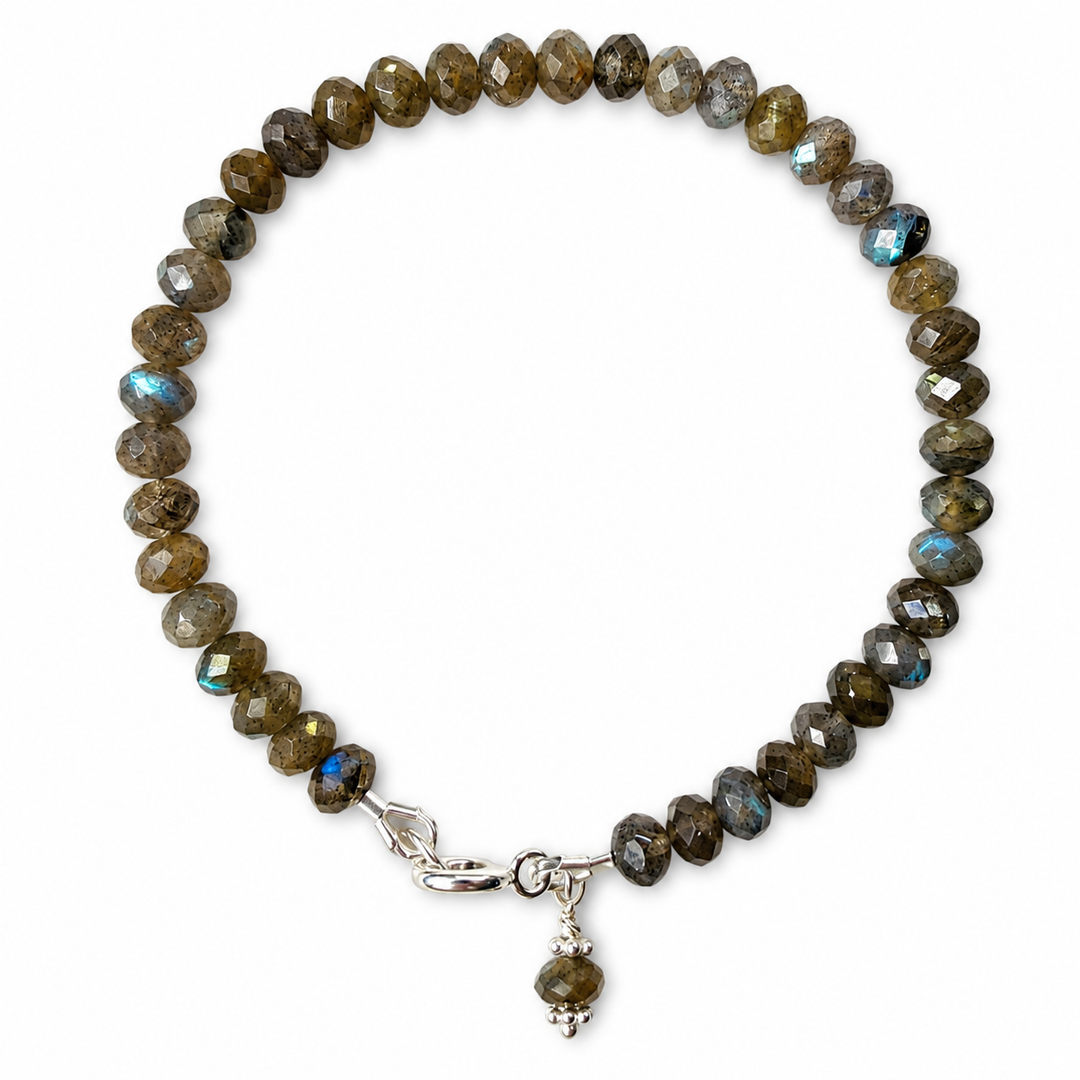Mala Armband aus facettiertem Labradorit