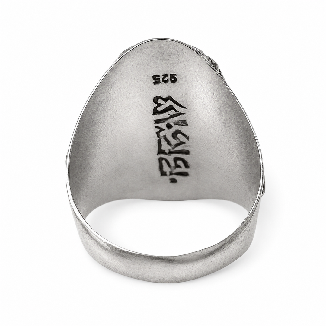 Imposanter Ganesha-Ring aus Silber