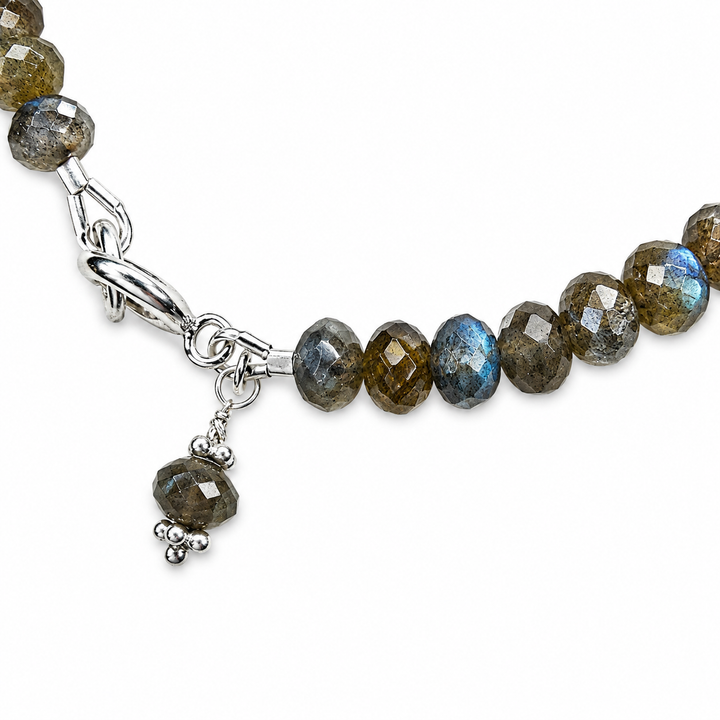 Mala Armband aus facettiertem Labradorit