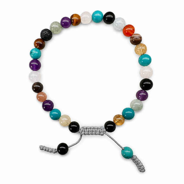 Armband Mala aus gemischten Steinen