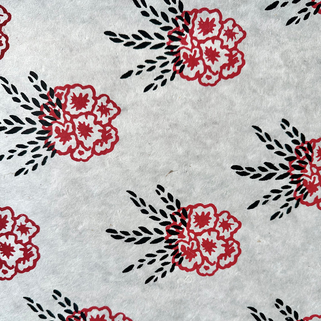 Papier cadeau Lokta « Fleurs »