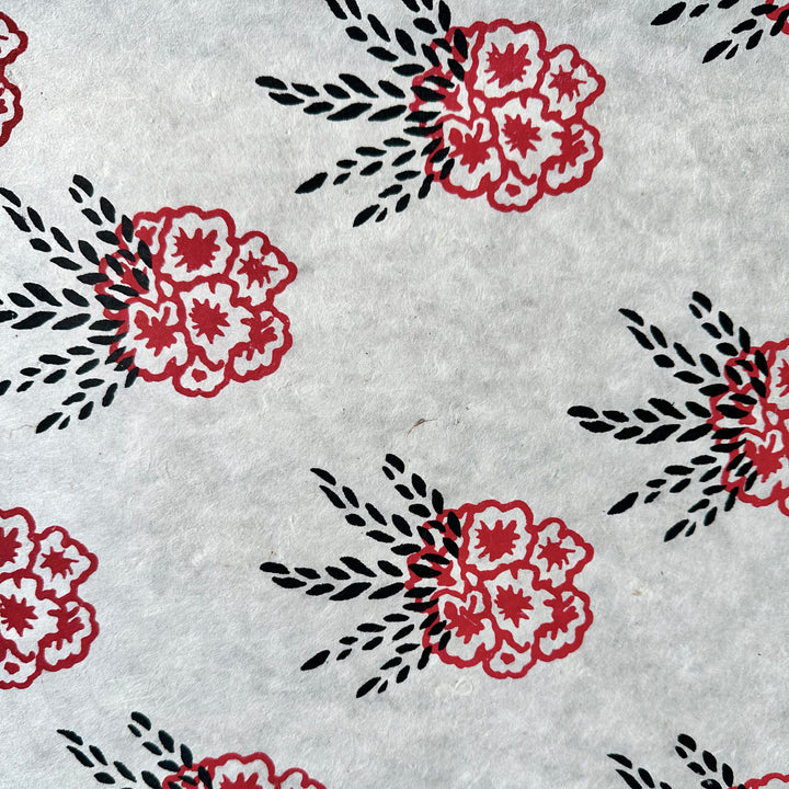 Papier cadeau Lokta « Fleurs »