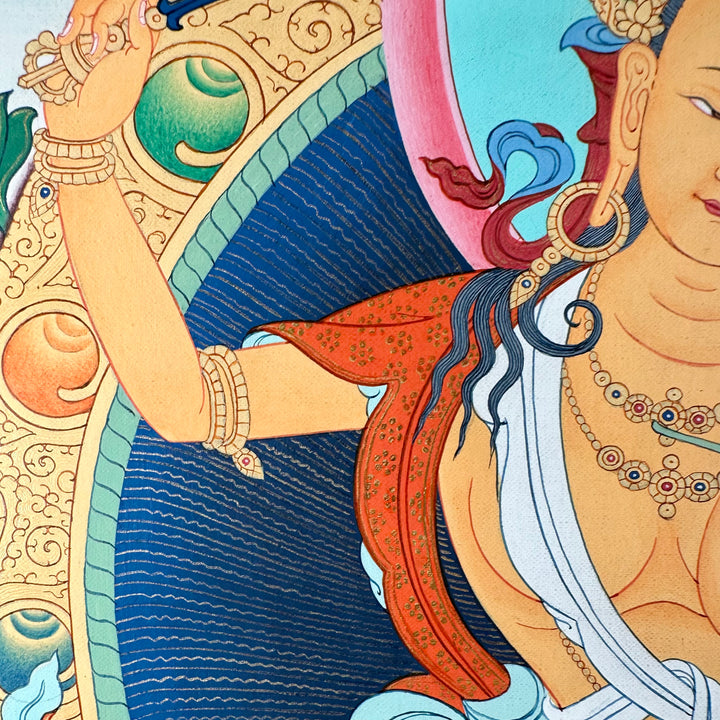 Thangka tradizionale «Manjushri», «Avalokiteshvara», «Vajrapani»
