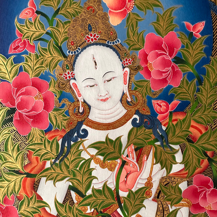 Vintage Thangka «Weisse Tara»