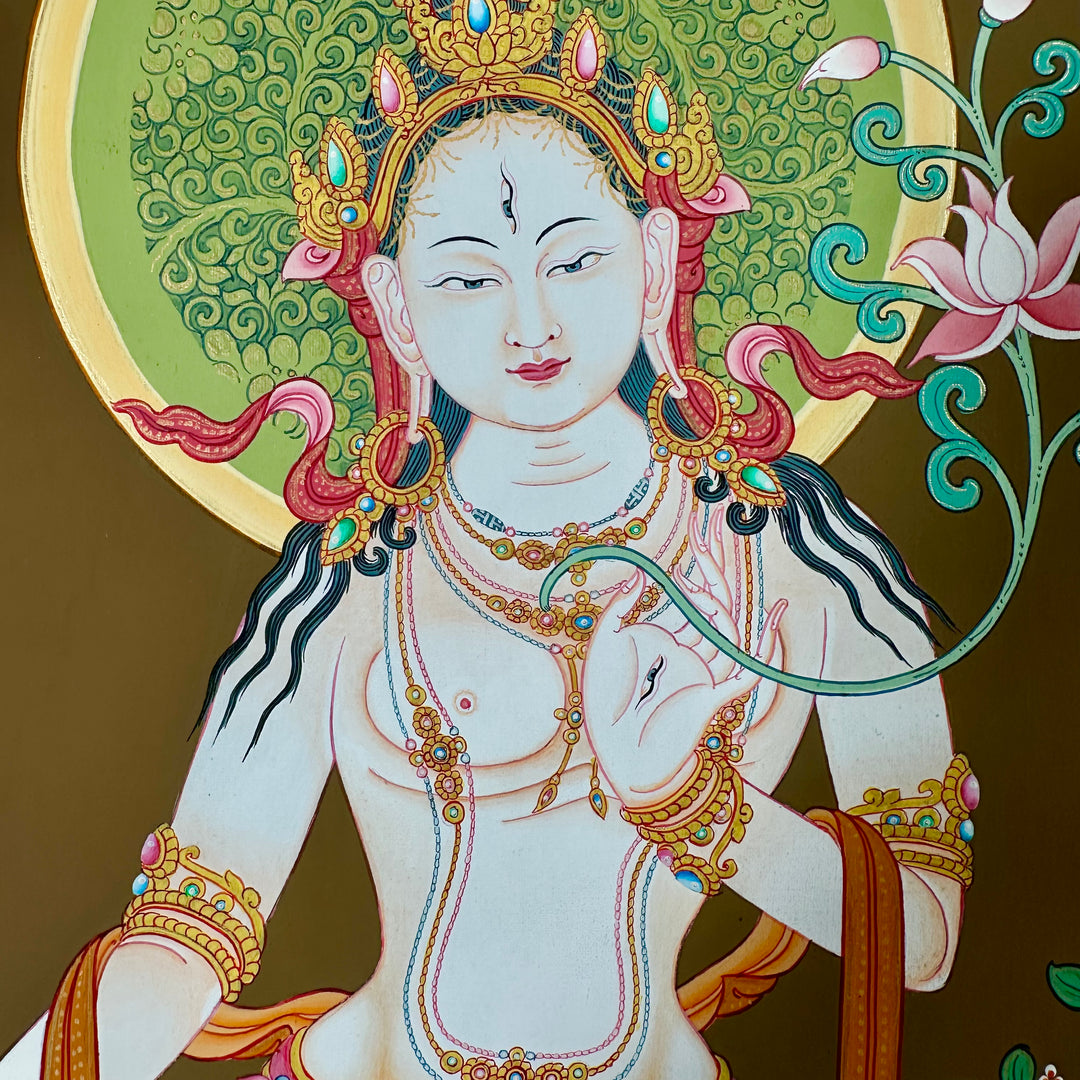 Thangka tradizionale “Tara Bianca”