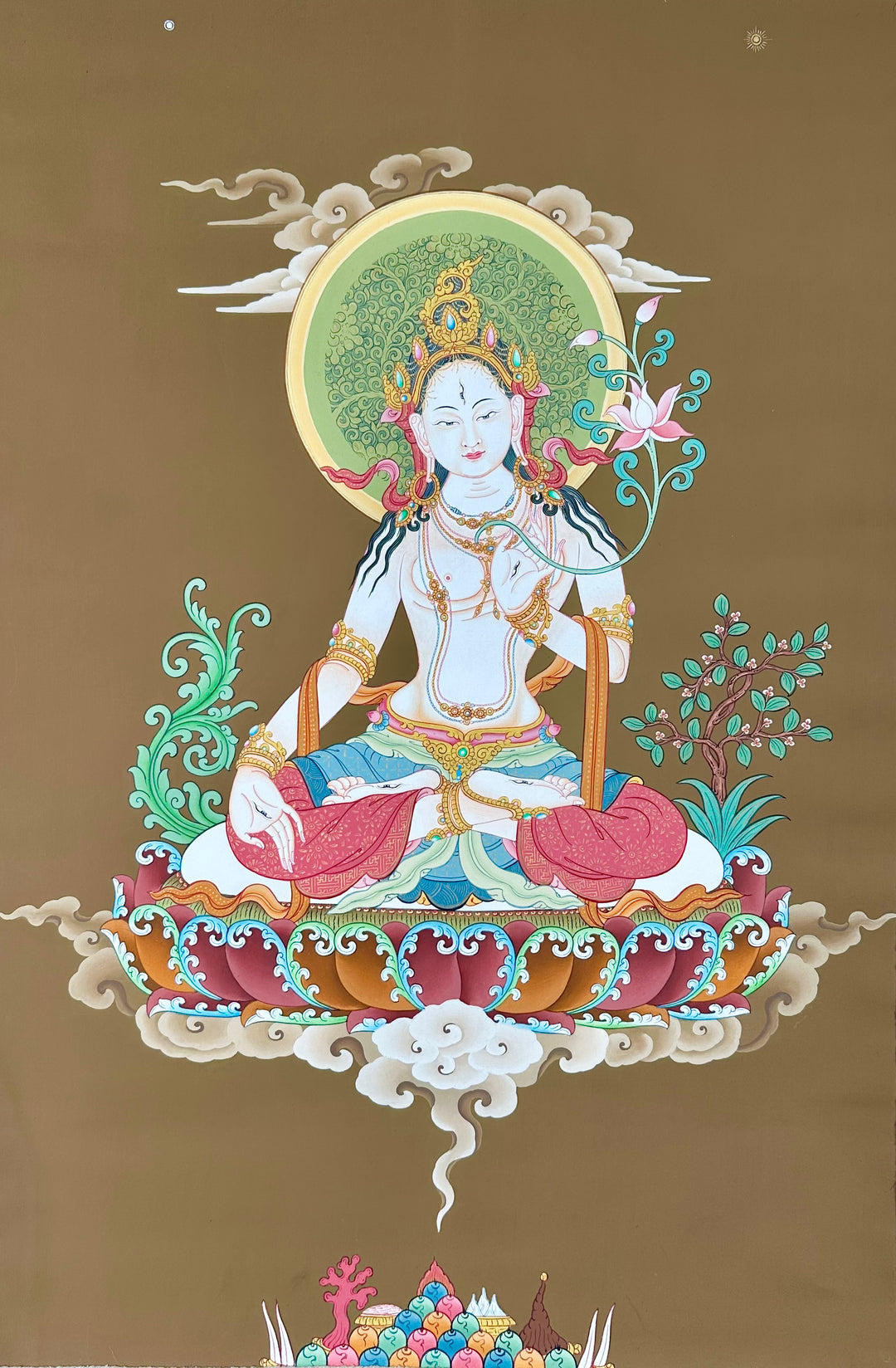 Thangka tradizionale “Tara Bianca”