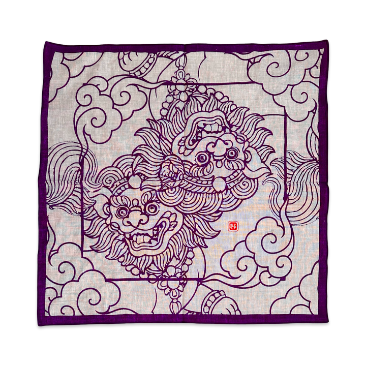 Bandana - lila Schneelöwe · Studio Losel