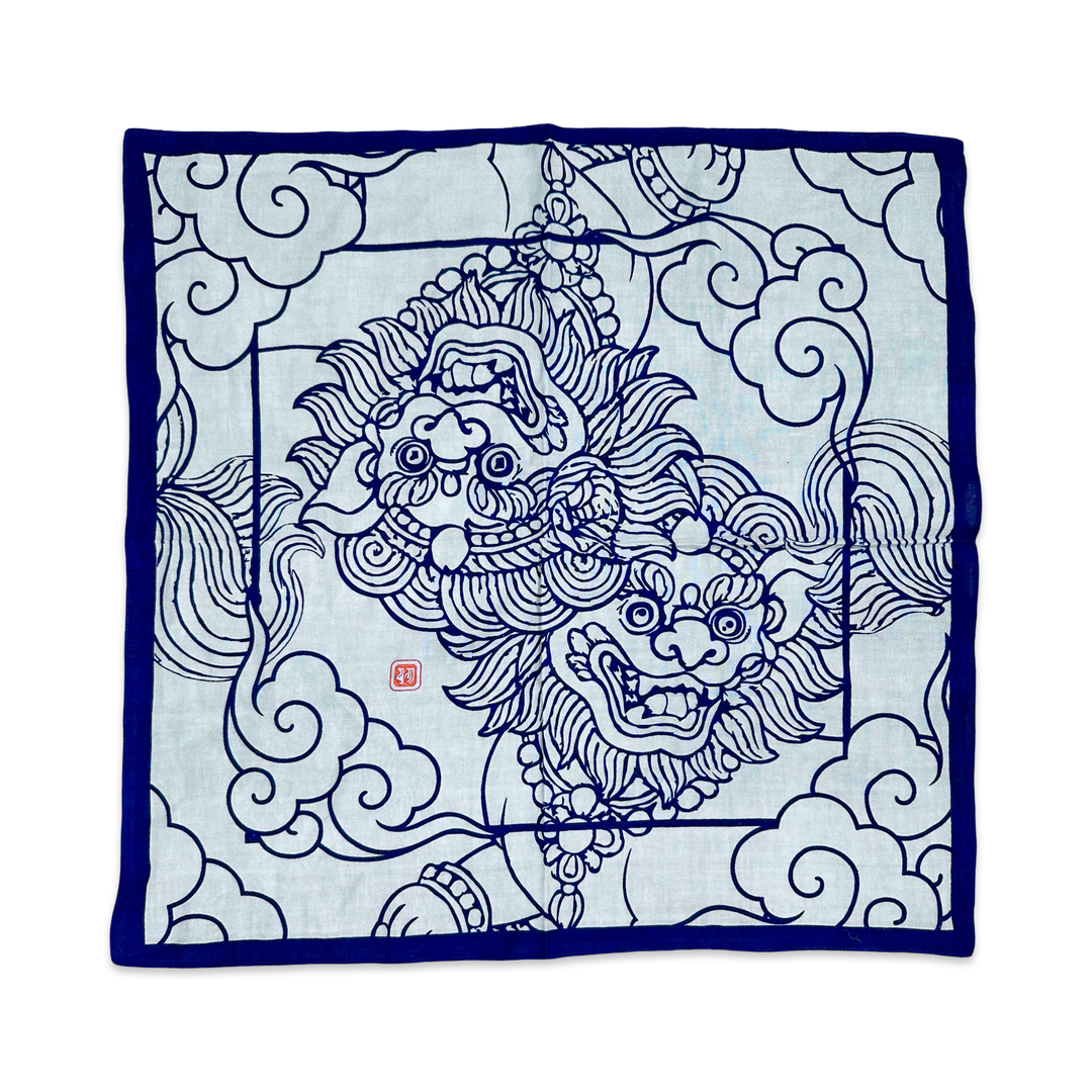 Bandana - blauer Schneelöwe · Studio Losel