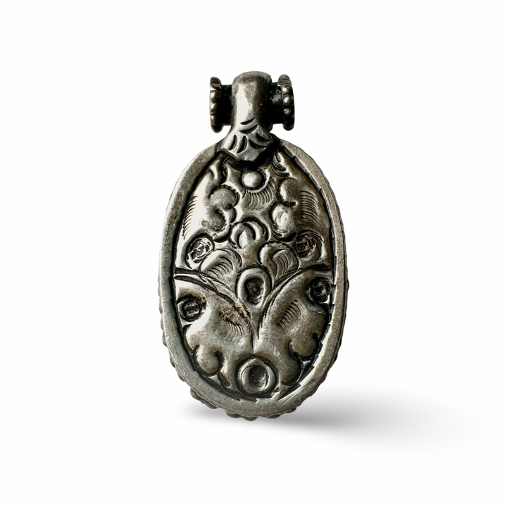 Älterer Tigerauge-Silber-Anhänger