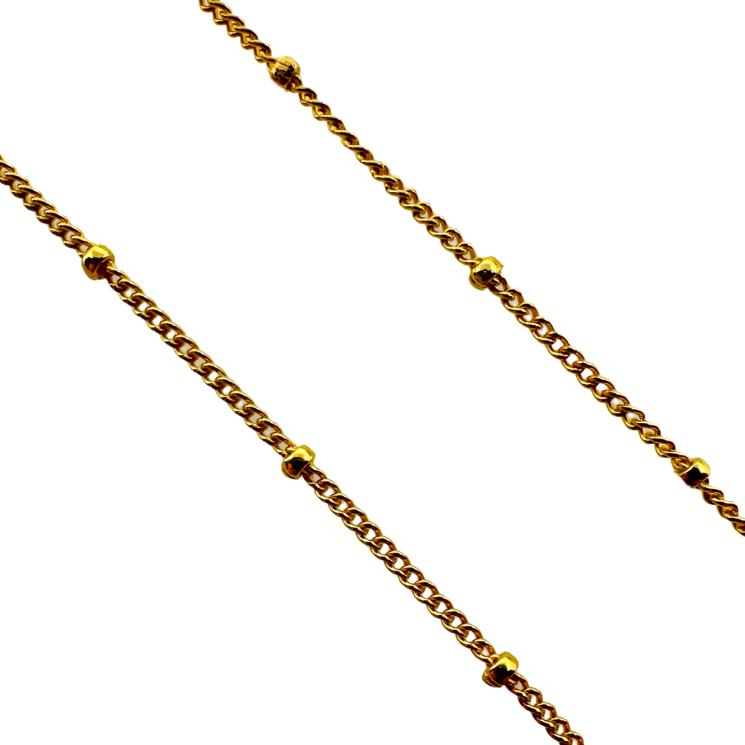 གསེར་གྱིས་བྱུགས་པའི་སྐེ་ཕྲེང་ ⌌ 1 mm སྤོ་ལོའི་བཟོ་བཀོད་ནང་།