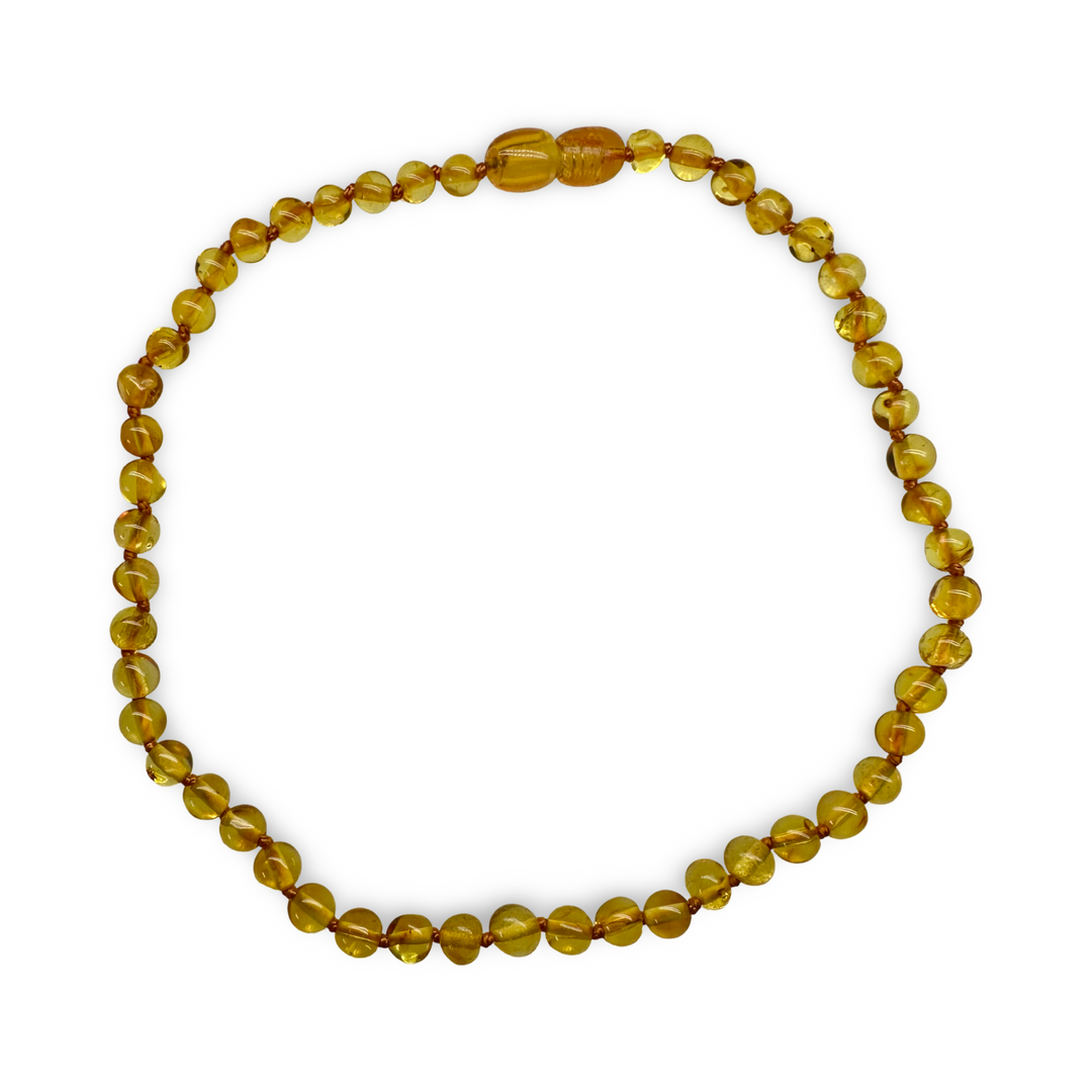 བྱིས་པའི་སྐེ་རྒྱན་སྦྲང་རྩི་ཁ་དོག་ཅན་གྱིས་བཟོས་པ།