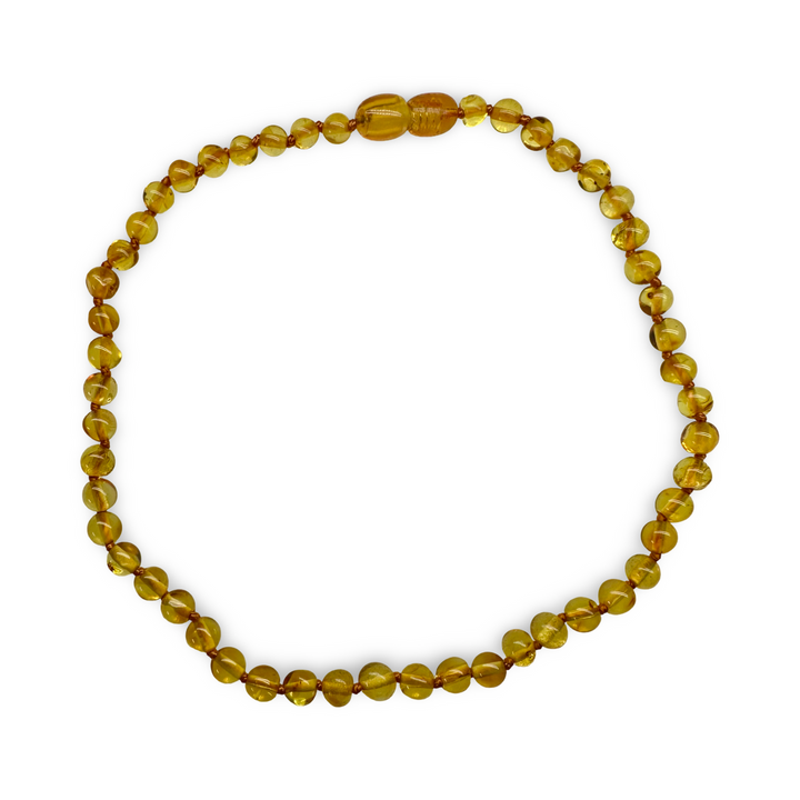 བྱིས་པའི་སྐེ་རྒྱན་སྦྲང་རྩི་ཁ་དོག་ཅན་གྱིས་བཟོས་པ།