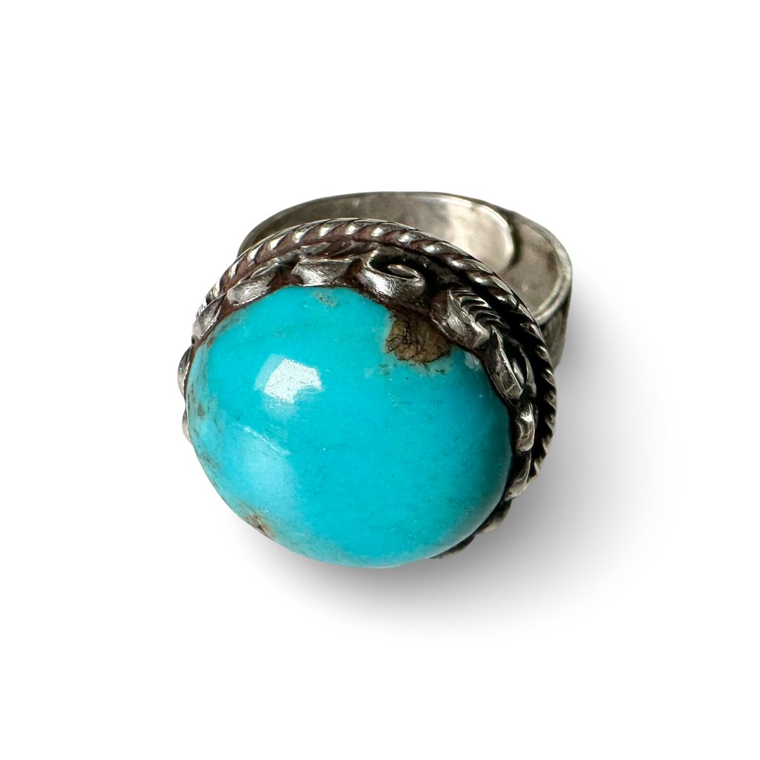 Verstellbarer Türkis Silberring