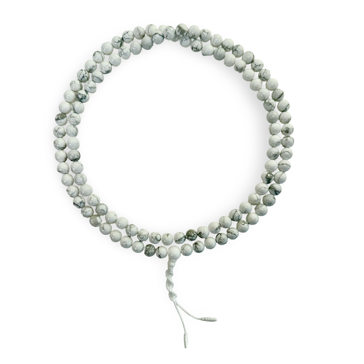 Perline di preghiera Mala di Howlite