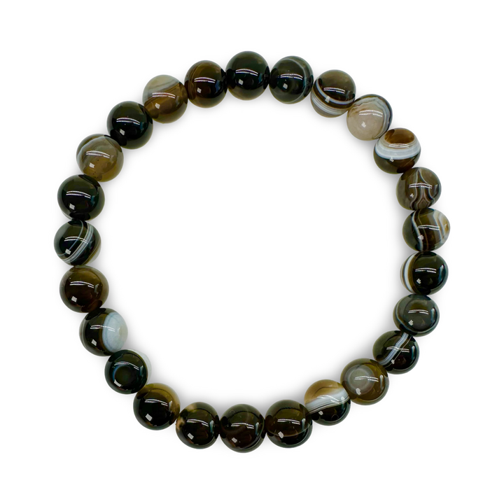Agate mala bracelet