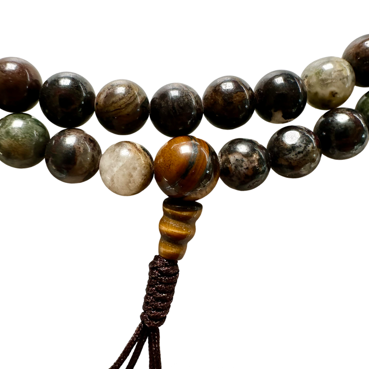 Mala, chapelet de prière en jade mongol