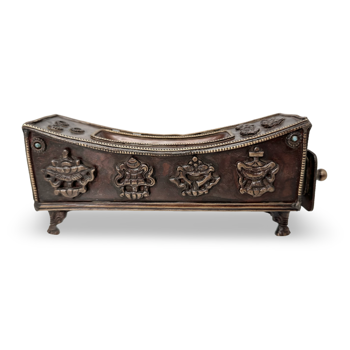 Brûleur d'encens tibétain en laiton