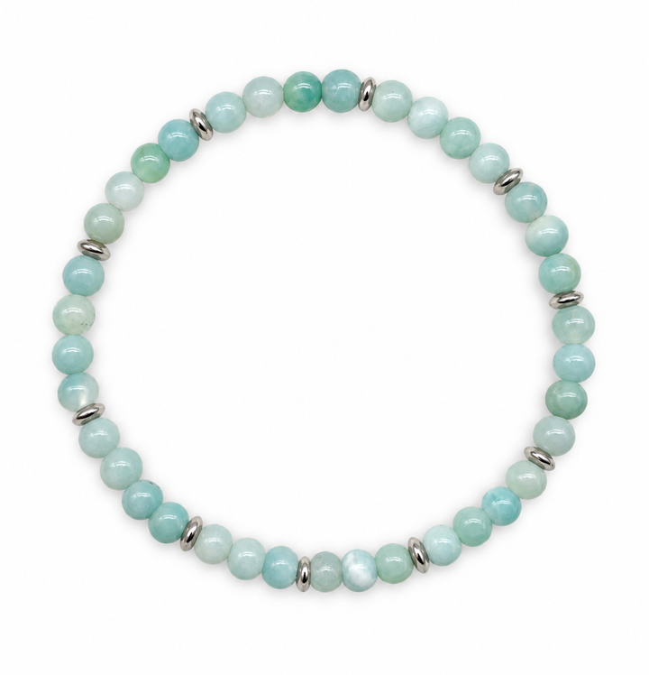 Bracciale Mala con Amazzonite e argento