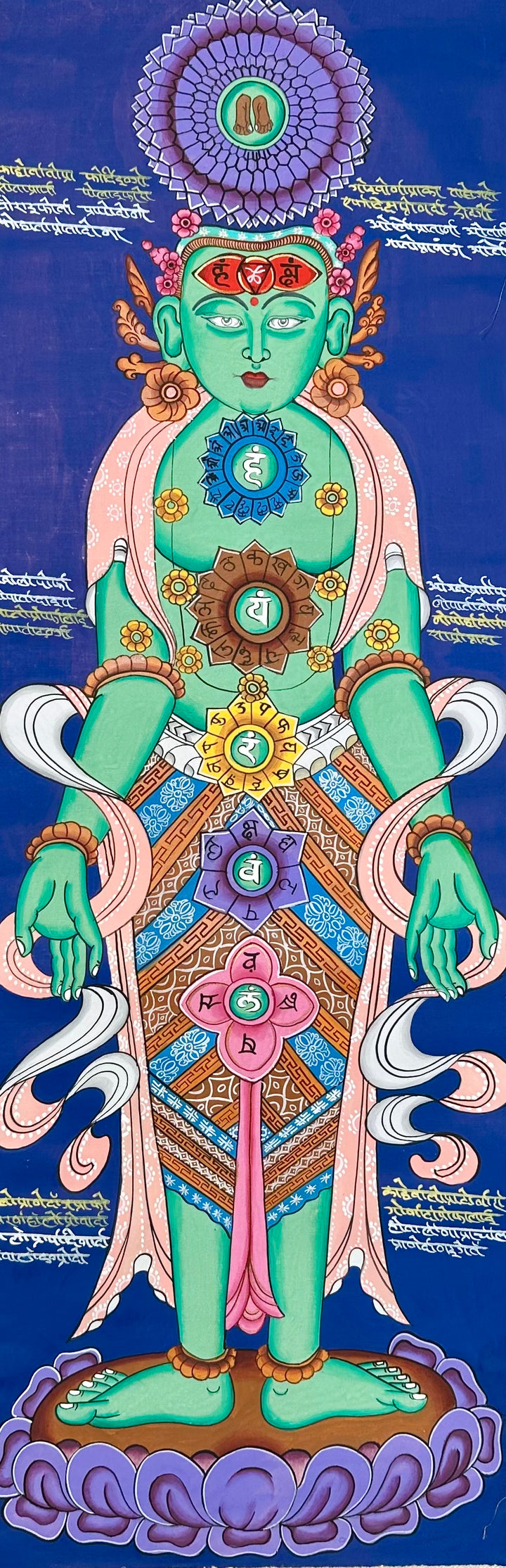 Thangka tradizionale «Chakra»