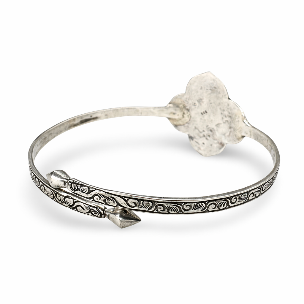 Bracelet de bras supérieur en argent avec chevaux