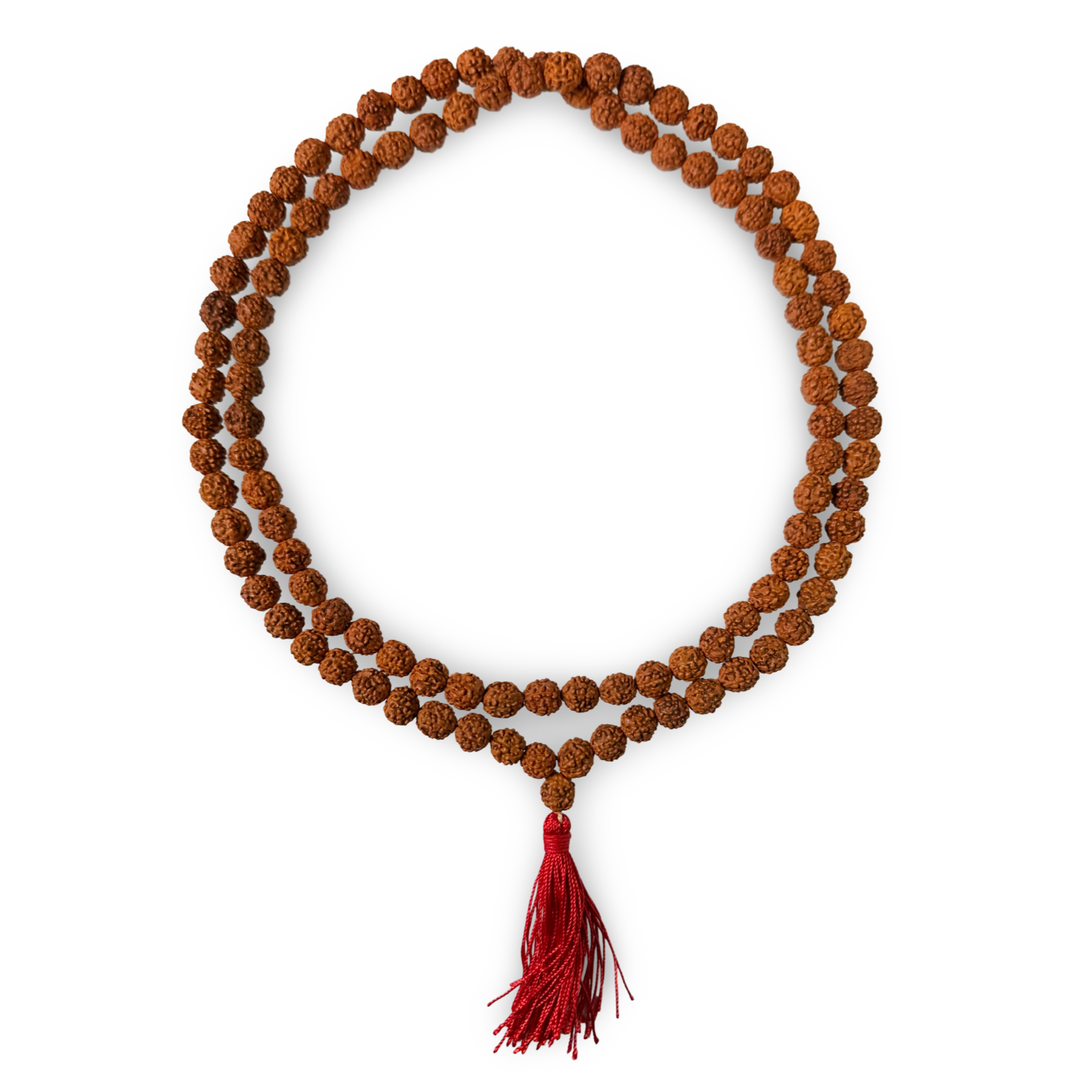 Rudraksha Mala simple (⌀ 9 mm)
