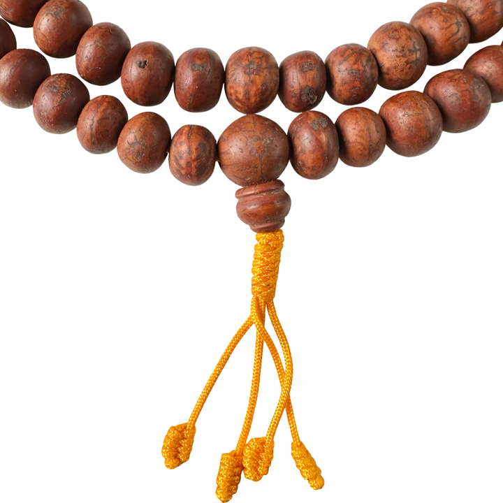 Grosse dunkle Bodhi-Samen Mala Gebetskette (⌀ 13 mm)