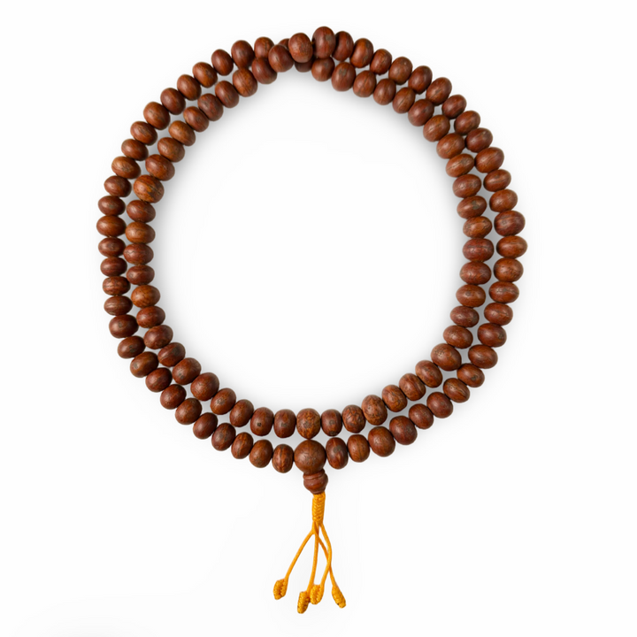 Grosse dunkle Bodhi-Samen Mala Gebetskette (⌀ 13 mm)
