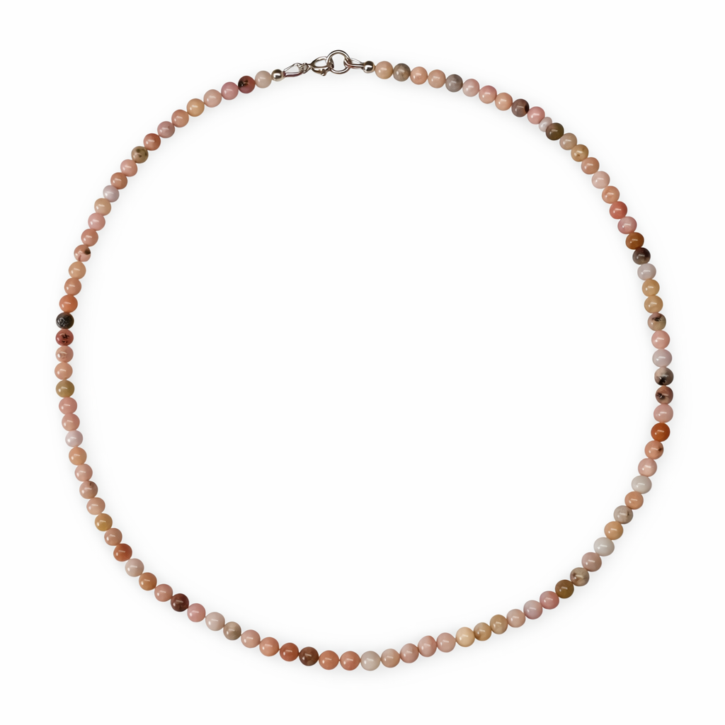 Zierliche Pinkopal-Kette